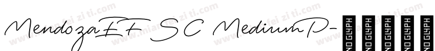MendozaEF SC MediumP字体转换